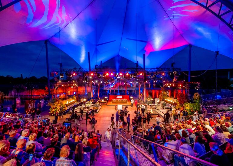 TV-Aufzeichnung Grill den Henssler auf der Seebühne im Elbauenpark Magdeburg für VOX