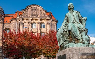 Otto von Guericke Statue in Magdeburg
